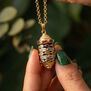 Wishing Wheel gemstone necklace by Mirabelle